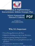 Developing & Implementing A Interscholastic Athletic Strategic Plan