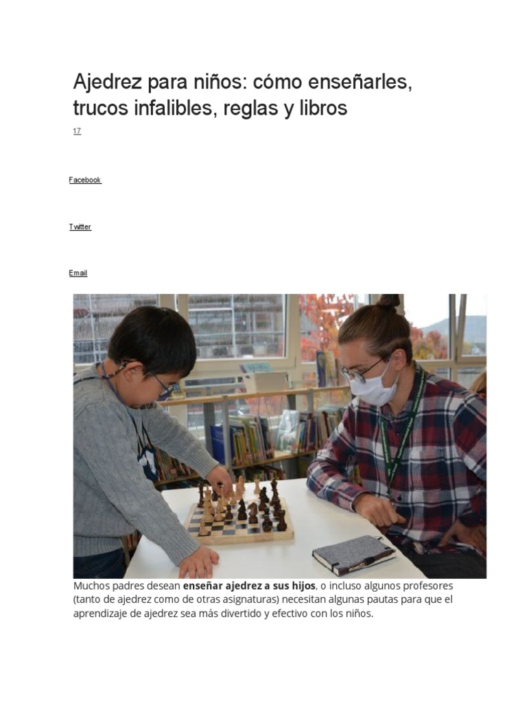 Ajedrez para Niños | PDF | Ajedrez | Aprendizaje