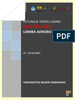 Petunjuk Teknis Lomba Aerobic Dance - PANTASI 2021