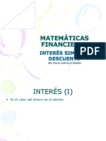 2 MATEMATICAS FINANCIERAS-interés Simple - Descuento