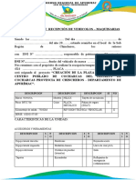 ACTA DE  RECEPCIÓN DE VEHICOLOS – MAQUINARIAS - copia