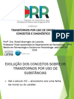 Evolução dos conceitos e critérios diagnósticos dos transtornos por uso de substâncias