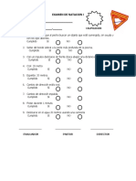 Examen de Natacion I