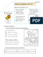 Letra W - Lectoescritura