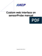 Custom Web Interface On Sensorprobe Manual