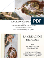 La Creacion de Adam de Michelangelo Buonarroti Estudios Gnosticos Esotericos A La Luz de La Kabbalah y Del Zohar