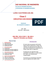 UNI - FIM - 2021-1 (ML-830) - Clase 2T (Diodos, Aplic Básicas)