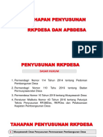 Tahapan Penyusunan RKPDEs Dan APBDes