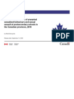 Students' Experiences of Unwanted Sexualized Behaviours and Sexual Assault at Postsecondary Schools in The Canadian Provinces, 2019