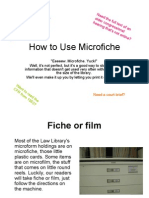 How To Use Microfiche