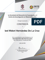 213 - Secundaria - IV. Guanajuato - Estudiante - Izel Midori Hernández de La Cruz - Big IR-Brains