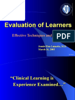 Evaluation of Learners