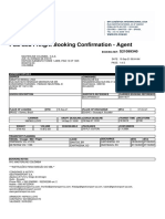 FCL Sea Freight Booking Confirmation - Agent: Shipment Details
