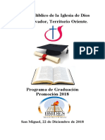 Programa Graduacion 2018 Ibides Oriente