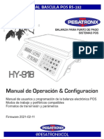 Manual Bascula Hy-918 Rs232 Pos Version 2021 - Pesatronix