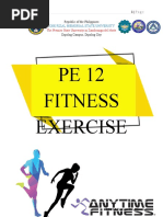 PE 12 Fitness Exercise: The Premier State University in Zamboanga Del Norte