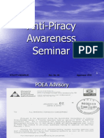 Anti-Piracy Awareness Seminar: STCI/TF-CM/APA-01 Rev. No. 00 Approved: RTD