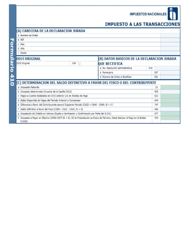 FORMULARIOS DE RETENCIONES 410 - 570 - 570 VR 2 | PDF