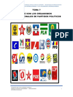Tema 7 Partidos Politicos Internacionales y Sus Organismos Internacionales