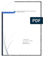 Portfolio in EDUC 5 Foundations of Special and Inclusive Education