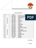 JADWAL KEGIATAN