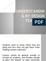 Understandin G by Design Template