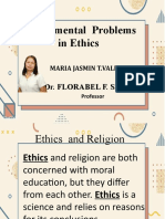 Fundamental Problems in Ethics: Dr. Florabel F. Santos