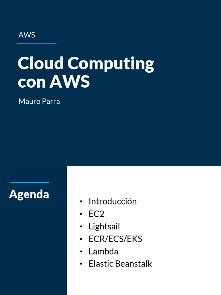 Cloud Computing Aws | PDF | Servicios web de Amazon | Computación en la ...