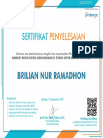 SertifikatPrakerja - Belajar Membuat Musik Digital Menggunakan FL Studio Untuk Menjadi Composer - Brilian Nur Ramadhon