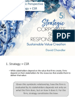 Part V: A Strategic Perspective Chapter 9: Strategy + CSR