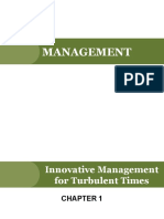 Innovative Management For Turbulent Times