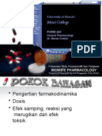 Pengertian Farmakodinamika Dosis Efek Samping Reaksi Yang Merugikan Dan Efek Toksik Interaksi Reseptor Mekanisme Non Reseptor