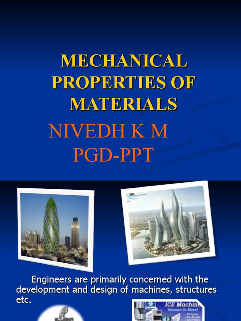 Mechanical Properties 3 PDF Deformation (Engineering) Viscoelasticity
