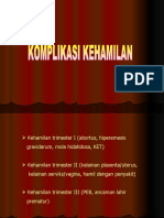 Komplikasi Kehamilan