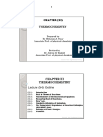 Chapter (Iii) : Thermochemistry Lecture (5-6) Outline