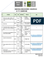 Cronograma de Actividades_Semana Gestión 5_IE 19