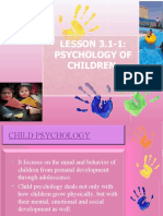 Lesson 3.1-1 - Psychology of Children