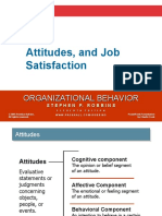 Attitudes, and Job Satisfaction: Organizational Behavior