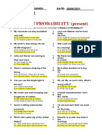 Modals of Probability: Grammar Quiz