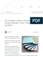 The Complete Guide To Choosing A Content Calendar