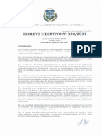 Decreto Ejecutivo N 034-20210001