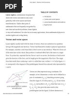 Linear Algebra: Vectors and Vector Spaces