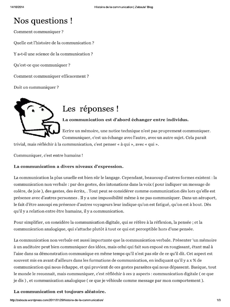 Évolution de La Communication | PDF