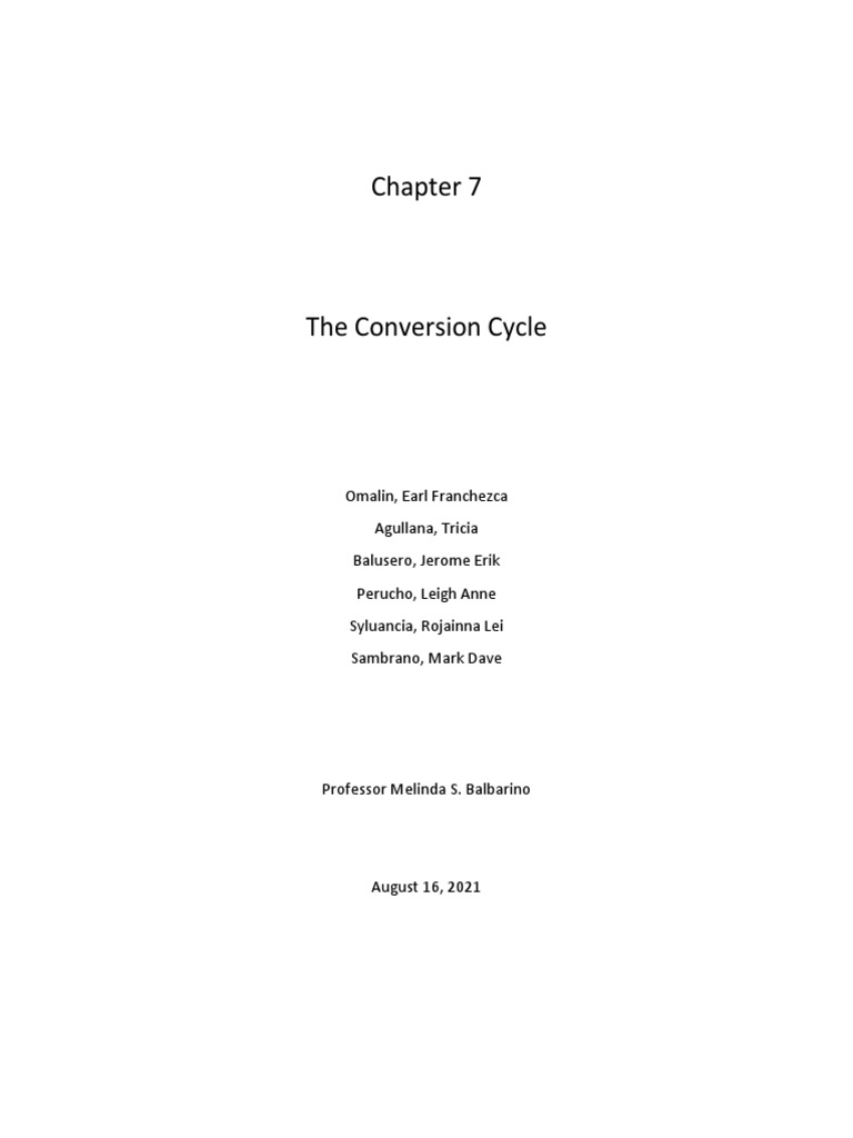 Chapter 7 Detailed Report | PDF | Enterprise Resource Planning | Inventory