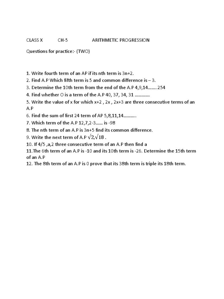 X Ch-5 Questions For Practise - 2 | PDF | Language Arts & Discipline ...