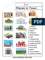 Places in Town Worksheet 1
