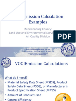 VOC Calculation Examples