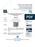 Design, Synthesis and Characterization of 2, 4-Dimethylphenyl Hydrazine Based Chemosensors Saema Salim Qamar Ali