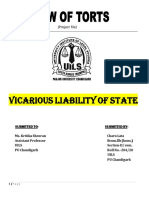 Vicarious Liability of State Explained