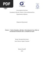 Relatório 6 - Cinética Enzimática - pH-ótimo e Determinação do KM